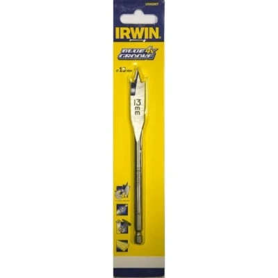 Image of Irwin 10502807 4X Blue Groove Flat Bit, 13mm x 152mm