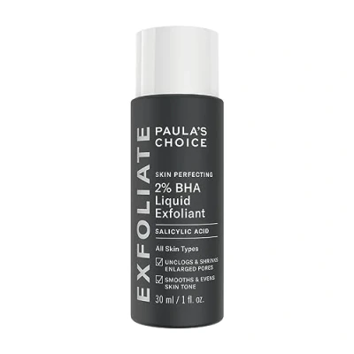 Image of Paula&#039;s Choice Skin PERFECTING 2% BHA Liquid Exfoliant Face Exfoliating Peel Fights Blackheads &amp; Enlarged Pores for a Healthy Glow with Salicylic Acid Combination Oily 30 ml