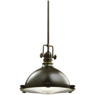 Image of Hatteras Bay 1 Light Medium Dome Ceiling Pendant Olde Bronze, E27