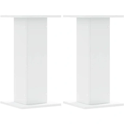 Image of vidaXL Plant Stands 2 pcs White 30x30x60 cm Engineered Wood