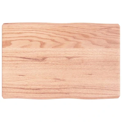 Image of vidaXL Table Top Light Brown 60x40x(2 6) cm Treated Solid Wood Live Edge