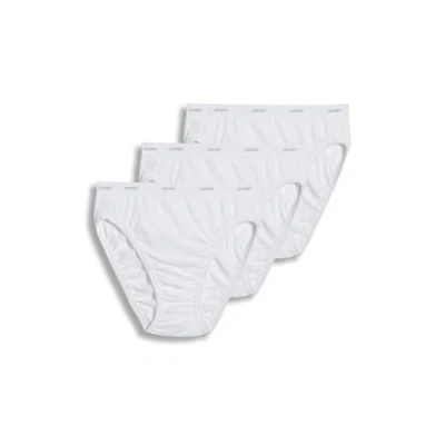 Image of Jockey Women&#039;s Underwear Classic French Cut 3 Pack 9 White
