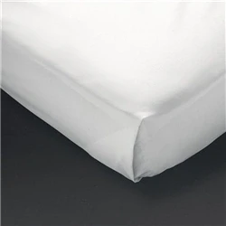 Image of Mitre Comfort Percale Flat Sheet White Single
