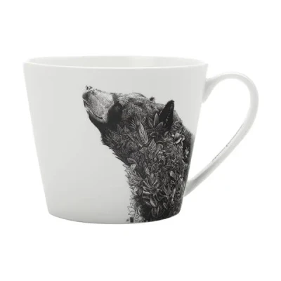 Image of Maxwell &amp; Williams Marini Ferlazzo Black Bear 450ml Squat Mug