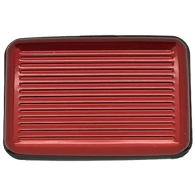Image of Lizzy RFID Blocking Credit Card &amp; ID Wallet Travel Organizer Cover Holder (Red)