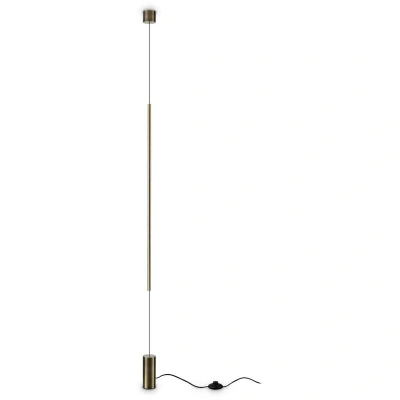 Image of FILO Integrated LED Pendant Ceiling Light Brass, 3000K, Non Dim