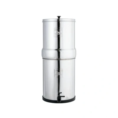 Image of British Berkefeld 6L Stainless Steel Gravity Water Filter System Great Tasting Clean No Power Or Plumbing Required For Home Outdoor Use Comes With 2 Ultra Sterasyl Cartridges