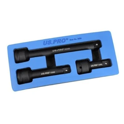 Image of US PRO Tools 3pc 3/4&quot; dr Impact Extension Bar Set Bars for Sockets 3950