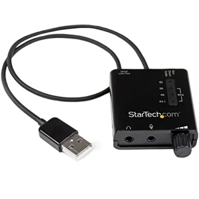 Image of StarTech.com USB Sound Card w/ SPDIF Digital Audio &amp; Stereo Mic External for Laptop or PC Output (ICUSBAUDIO2D)