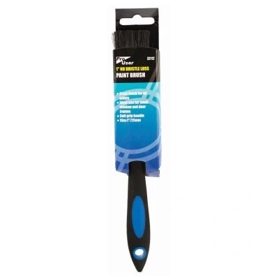 Image of Black 2.5cm Plastic No Bristle Loss DIY Paint Brush By Pro User