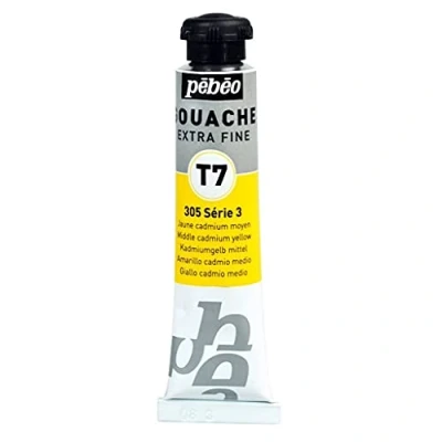 Image of Pébéo Paint Gouache 20 ml Tube Cadmium Yellow Medium