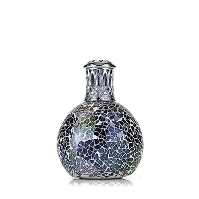 Image of ASHLEIGH &amp; BURWOOD Fragrance Lamp Lunar Storm Small 30 40 Minutes Burn Time Hand Crafted Deep Blue and Silver