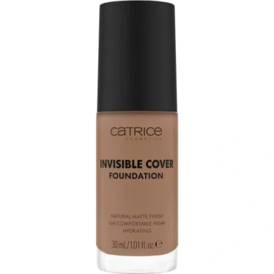 Image of Catrice Invisible Cover Foundation, No. 047W, Nude, Moisturising, Long Lasting, Natural, for Dry Skin, Vegan, Oil Free, Paraben No Microplastic Particles, Pack of 1 (30 ml)