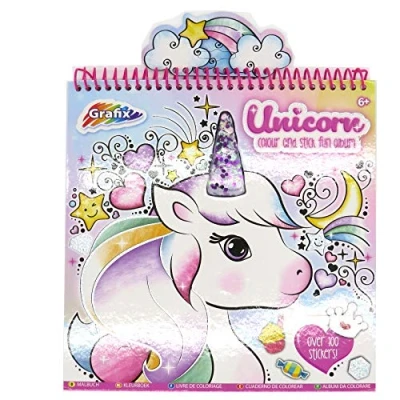 Image of Unicorn Colour and Stick Fun Album, by Grafix