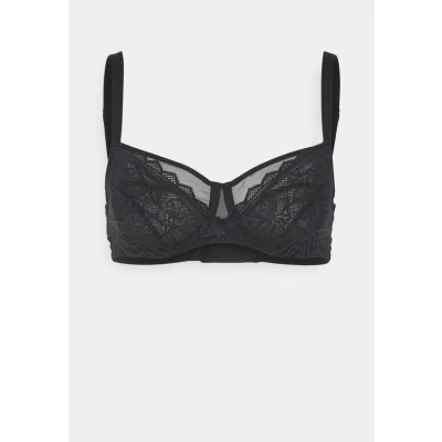 Image of Chantelle Floral Touch VERY Covering Underwired bra, Women&#039;s, Size: 34D, Black