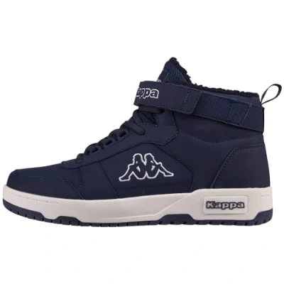 Image of Kappa Unisex Style Code: 243380 Hanbury Fur Sneaker, Navy White, 9 UK