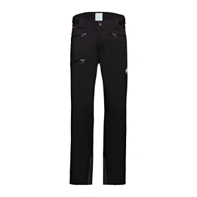 Image of Mammut Men&#039;s Stoney Hardshell trousers, Black white, 42 UK