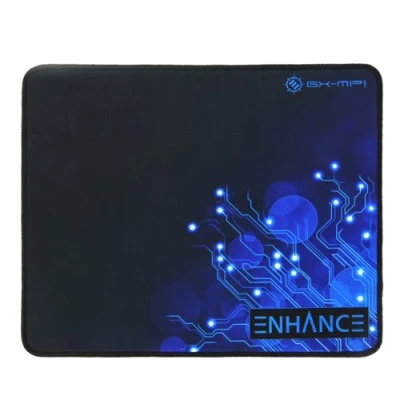 Image of ENHANCE Large Gaming Mouse Pad XL Big Mat, Anti Fray Stitching, Non Slip Rubber Base, High Precision Tracking Voltaic Series Blue