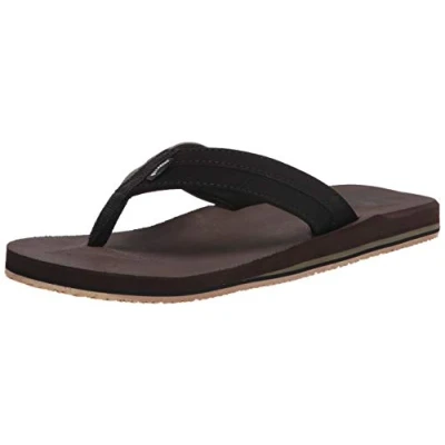 Image of BILLABONG Men&#039;s All Day Supreme Cushion Eva Footbed Sandal Flip Flop, Chocolate Impact, 7 UK