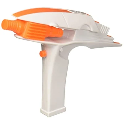 Image of Rubie&#039;s 32999NS Phaser Gun Miscellaneous Costume Assessory, Men, Women, White, Orange, One Size