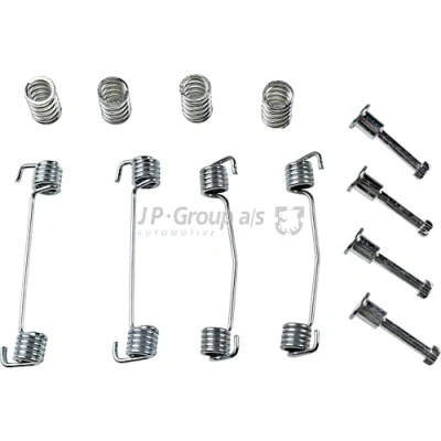 Image of 34419064266 Accessory Kit, parking brake shoes JP GROUP 1463952510 Rear Axle 160mm BMW: 3 Touring, Saloon, Convertible