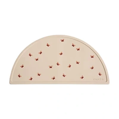 Image of Mushie Silicone Placemat for Kids Non Slip Design Material: Food Grade Easy to Clean &amp; Stain Resistant BPA Phthalate Free (Butterflies)