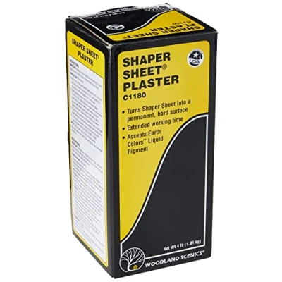 Image of Woodland Scenics Shaper Sheet Plaster 4lb, Other, Multicoloured, 9.52 x 24.13 cm