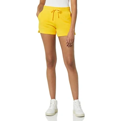 Image of Amazon Essentials Women&#039;s Fleece Shorts with Pockets, Golden Yellow, XXL