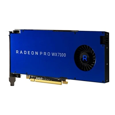 Image of AMD Radeon Pro WX7100 8GB GDDR5 Professional Graphics Card Stream Processors: 2304, 256 bit, up to 224 GB/s, 5.73 TFLOPs, 4x DisplayPort 1.4, Single Slot PCIe 3.0 x16, 130W Peak (Renewed)