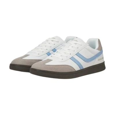 Image of Jack &amp; Jones Jfwzola Trainers, Men&#039;s, Size: 11, Bright white/skyway High quality imitation leather