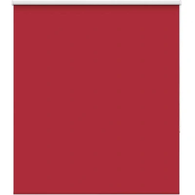 Image of vidaXL Roller Blind Blackout Red 140x150 cm Fabric Width 136.6 Polyester