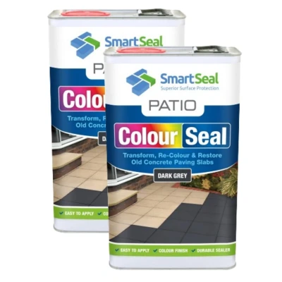 Image of Smartseal Patio Colour Seal Dark Grey 5 Liter Pack of 2