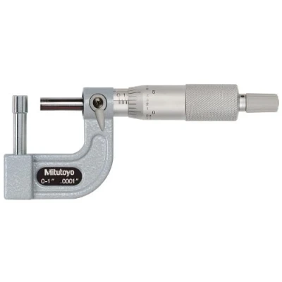 Image of Mitutoyo 115 314 Series Tube Micrometre, Cylindrical Anvil, Type D, 0&quot; 1&quot; Range, 0.0001&quot; Graduation