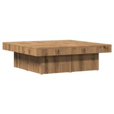Image of vidaXL Artisan Oak Living Room Table, 90 x 28 cm, Chipboard, Coffee Tea Modern Telephone Table