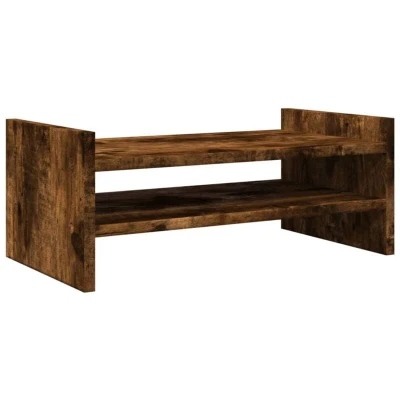 Image of vidaXL Monitor Stand Smoked Oak 50x27x20 cm Engineered Wood