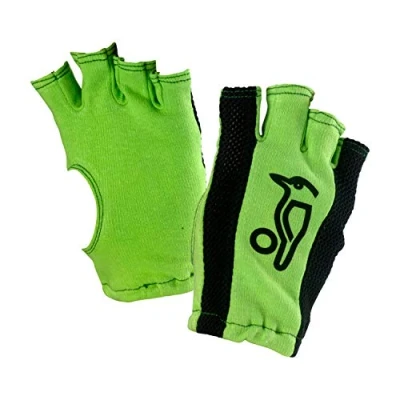 Image of KOOKABURRA Cricket Fingerless Batting Inners Junior (2020), Green/Blk