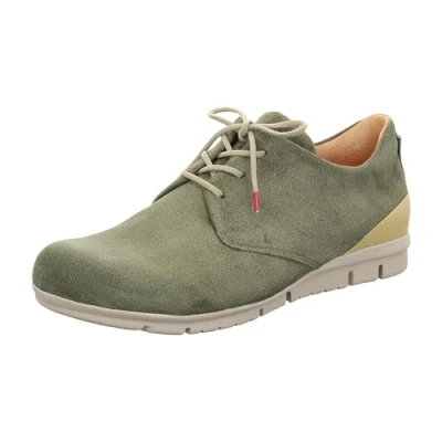 Image of Think! Men&#039;s King Chrome Free Tanned Sustainable Replaceable Footbed Lace up Shoes, 7000 Olive Estate, 9 UK