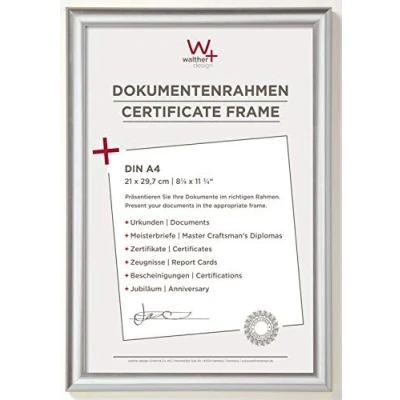 Image of walther Design Photo Frame Silver 21 x 29,7 cm (DIN A4) Trendstyle Plastic KP130S