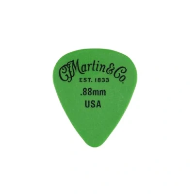 Image of C F Martin Picks Delrin .88 Green Pack 12