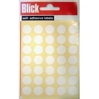 Image of Blick Labels, White, Self Adhesive Stickers, Coloured Dot, Circles, 13mm, 245 for Home, Office, Family, School, Holiday Calendar Organising, Planner, Rewards Chart, Colour Coding