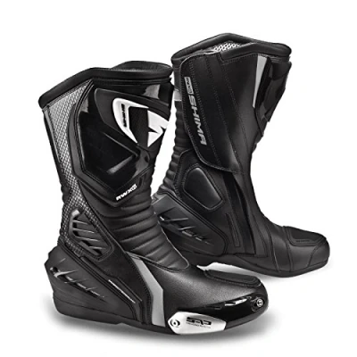 Image of SHIMA RWX 6 LADIES, Leather Sport Touring Summer Motorcycle Boots for Women (36, Black)