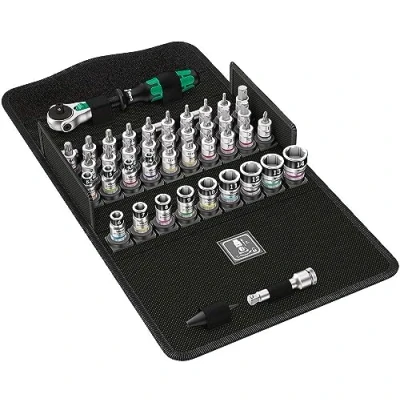 Image of Wera Zyklop Speed 8100 SA All In Ratchet Set, 1/4&quot; Drive, Metric, 42pc, 05003755001