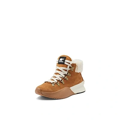 Image of Sorel Womens Out About 3 Conquest Wp Fashion Boot, Camel Brown Black, 4 UK