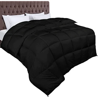 Image of Utopia Bedding Dekbed 180x200cm, 370 GSM Microvezel with Corner Tabs Zwart