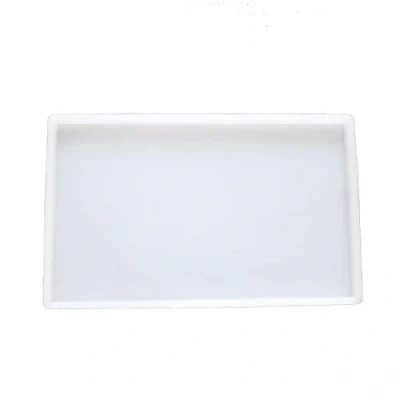 Image of Yalulu Large Thicken Resin Tray Molds, Rectangle/Square Geode Agate Coaster Silicone Platter Epoxy Casting Molds for DIY Making Faux Tray, Serving Board (25x15cm)