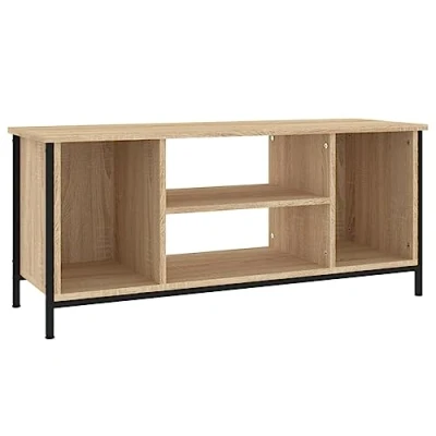 Image of vidaXL TV Cabinet Media Furniture Sideboard Entertainment Centre Console Unit HiFi Sonoma Oak 102x35x45 cm Engineered Wood