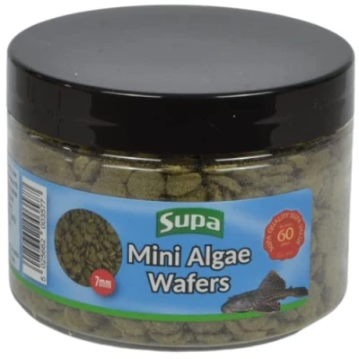 Image of Supa 7mm Mini Algae Wafers 85grams, Ideal For Bottom Feeding Fish, Made From Premium Quality Ingredients Which Offer A Nutritionally Balanced Diet,,Green