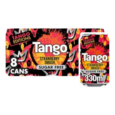 Image of Tango Sugar Free Strawberry Smash 330ml Can (Pack of 8)