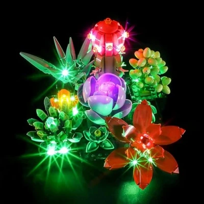 Image of BRICKLIGHT Led Light kit for Lego 10309 Icons Succulents Artificial Plants Set (No Included, Only Kit)
