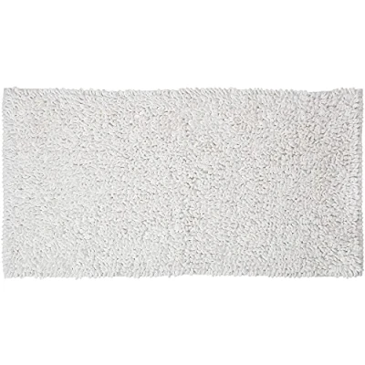 Image of Sealskin Twist Bath Mat, Polyester, White, 60 x 3 120 cm